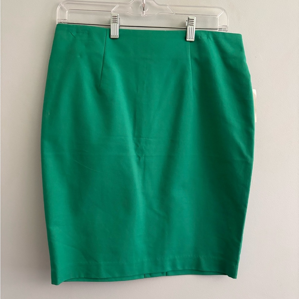 Willi Smith Vibrant Green Pencil Skirt